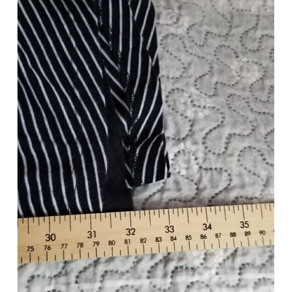 Vince T Shirt Dress Side Tie Navy Stripe Cotton Lined Nautical XS - Picture 5 of 5